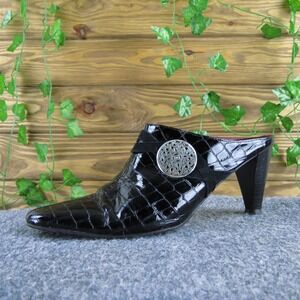 Brighton‎ Women's Romeo Mule Black Patent Leather Pump 8 Medium  Used 2025